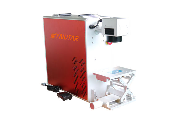 Metalen 20w / 30w glasvezel lasergraveringsmachine draagbare all-in-one type