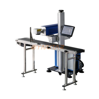 50 Hz automatische lasermarkeringsmachine met hoge snelheid 20W voor verpakkingszakken