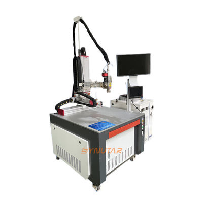 Volledig automatische hardware roestvrij staal metaalplatform vezellasersweismachine