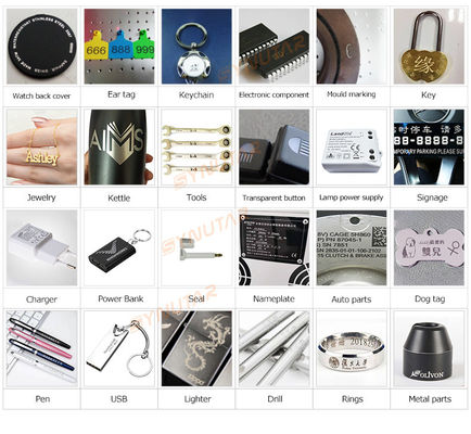 20W 30W glasvezellasermarkeringsmachine voor sieraden met hoge precisie