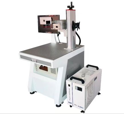 Professionele 20W UV-lasermarkeringsmachine 110mm x 110mm Markeringsgebied 0,15mm Minimale tekensomvang