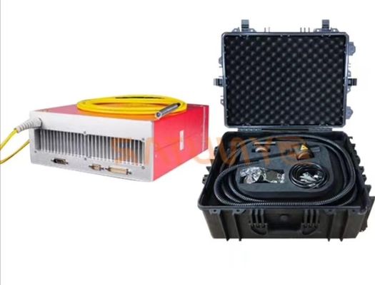 100W Fiber Laser Draagbare Reinigingsmachine 1064nm golflengte Luchtkoeling 50kg 20-1000Hz Pulsfrequentie